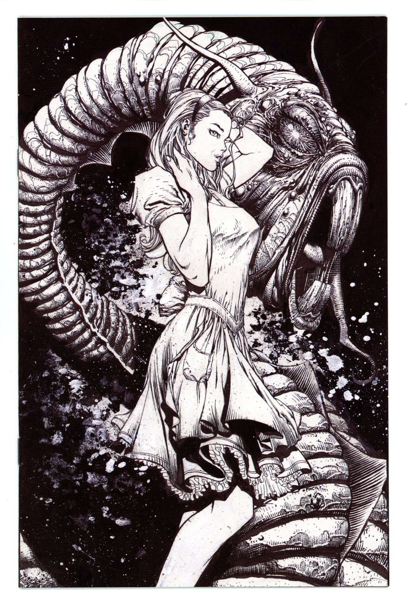 Beyond Wonderland 1 VF/NM (9.0) (2008) Finch B&W Virgin Exclusive Variant 