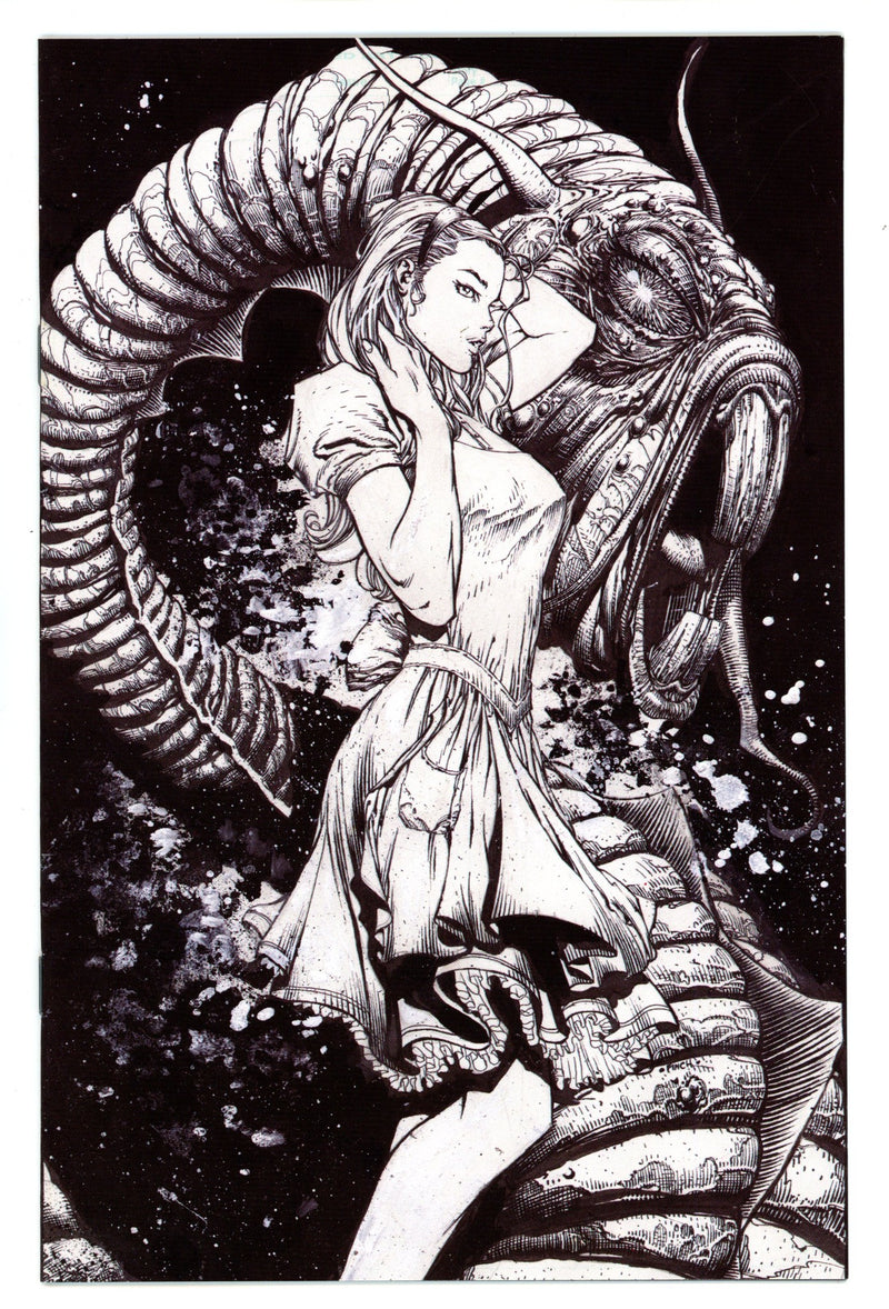 Beyond Wonderland 1 VF/NM (9.0) (2008) Finch B&W Virgin Exclusive Variant 