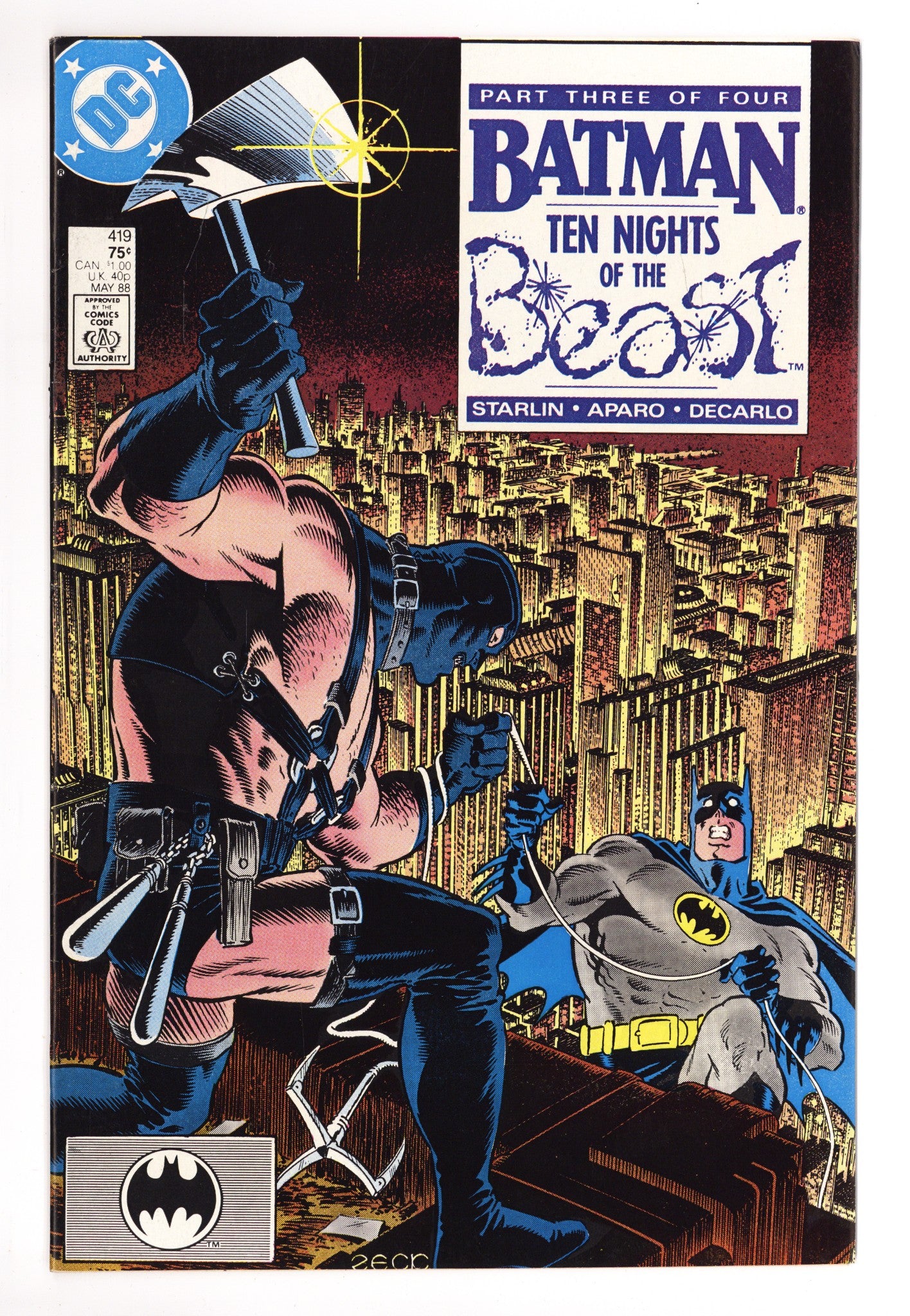 Batman Vol 1 419 Mid Grade (1988) 