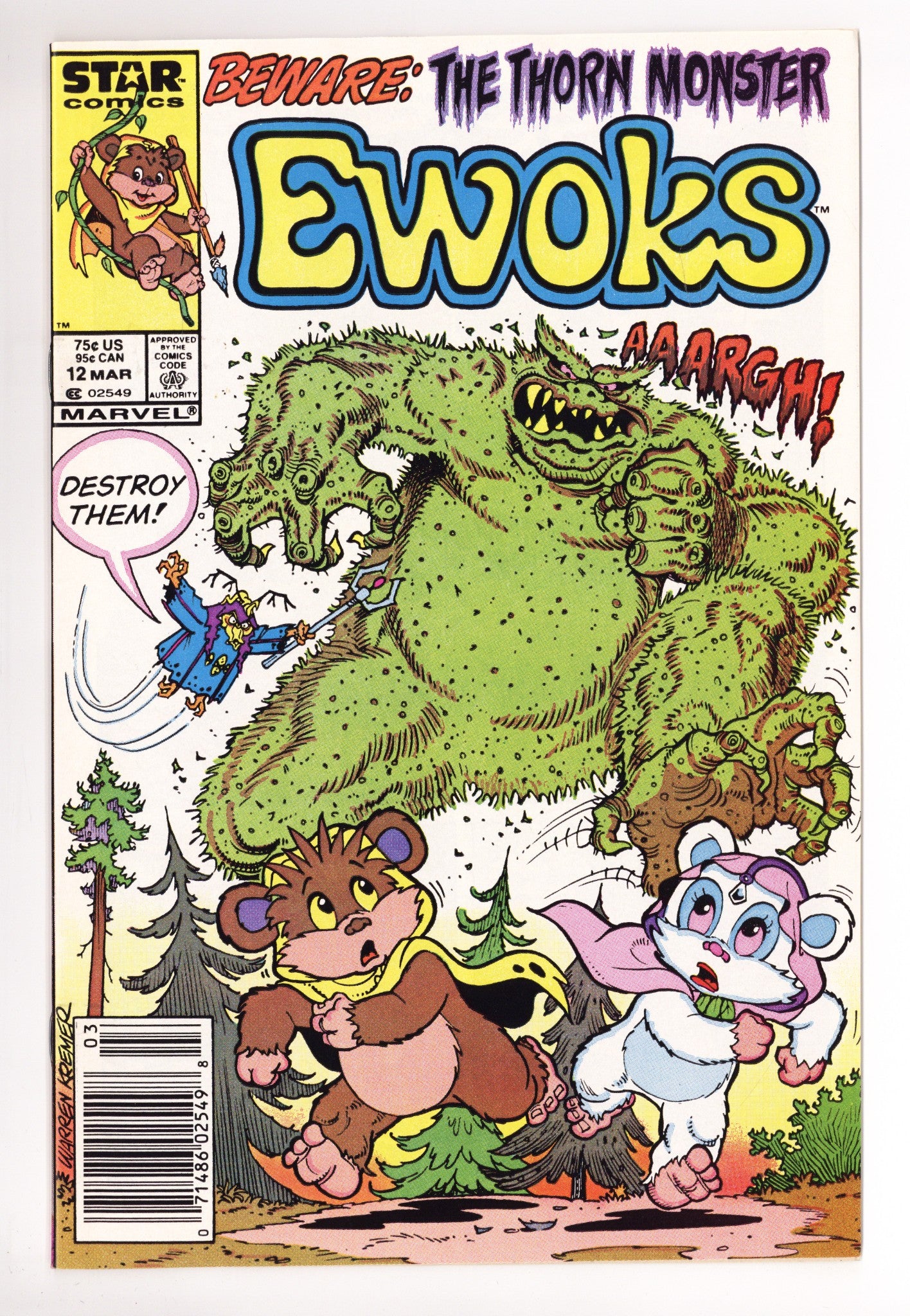 The Ewoks 12 NM- (9.2) (1987) Newsstand 