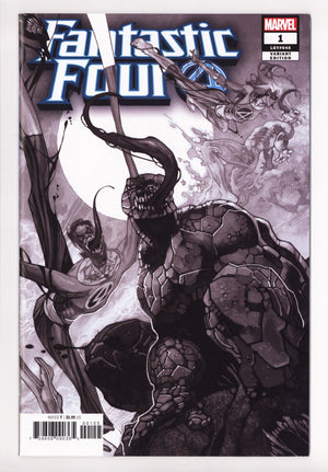Fantastic Four Vol 6 1 VF (8.0) (2018) Bianchi B&W One Per Store Variant