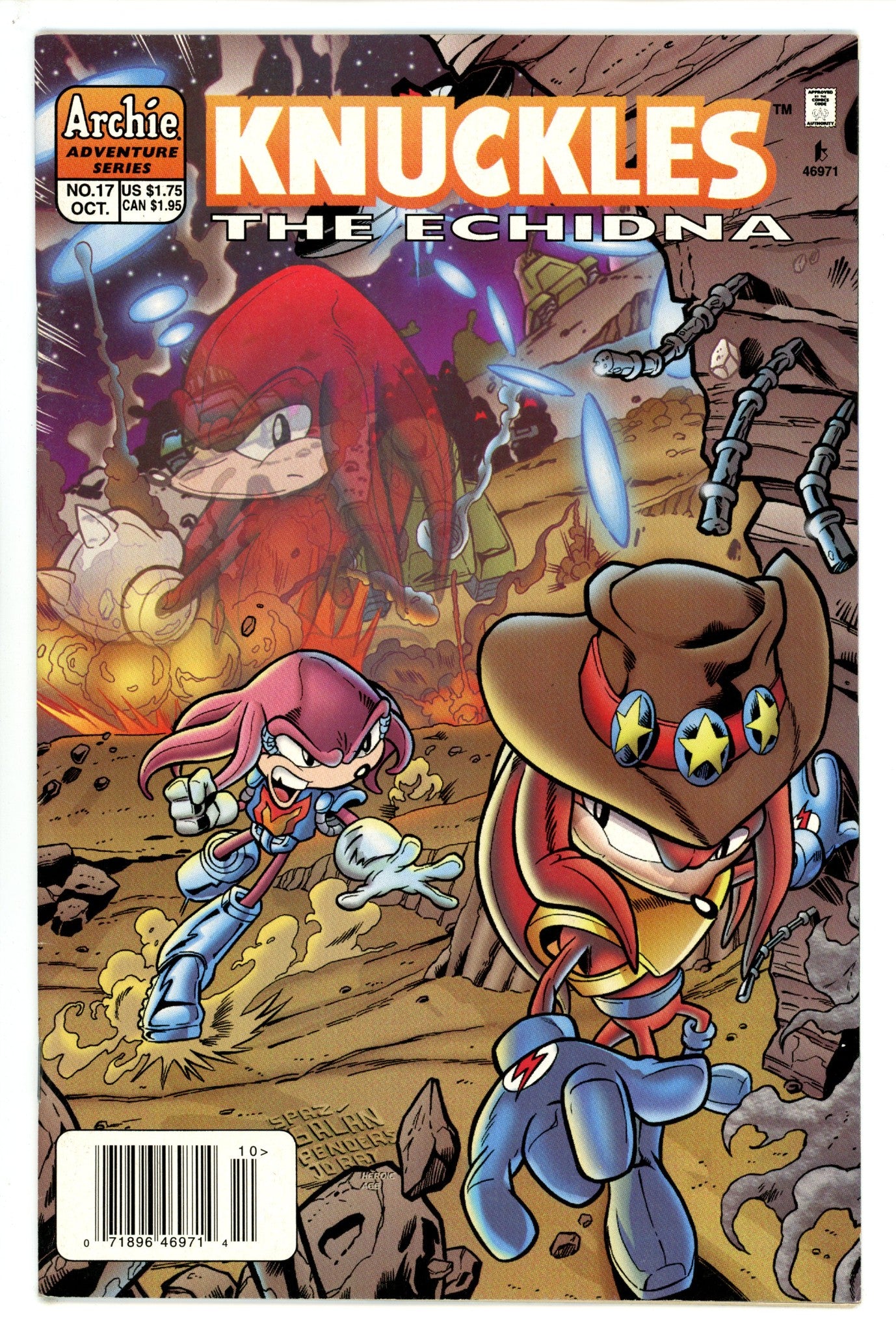 Knuckles the Echidna 17 Newsstand FN/VF (1998)