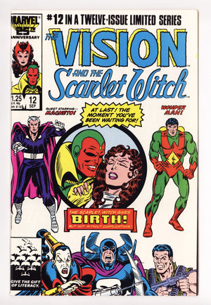 The Vision and the Scarlet Witch Vol 2 12 NM- (9.2) (1986)