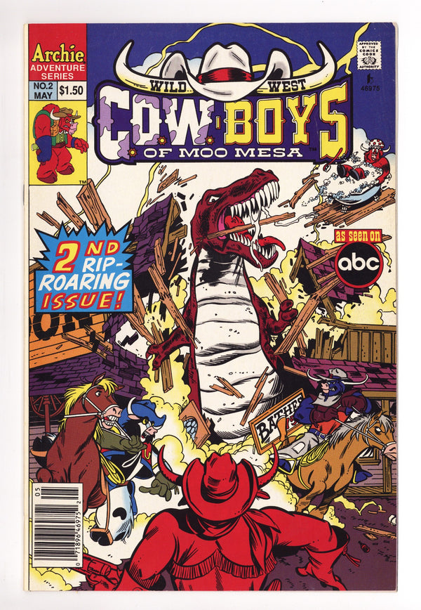 The Wild West C.O.W.-Boys of Moo Mesa Vol 2 2 FN+ (6.5) (1993) Canadian Price Variant