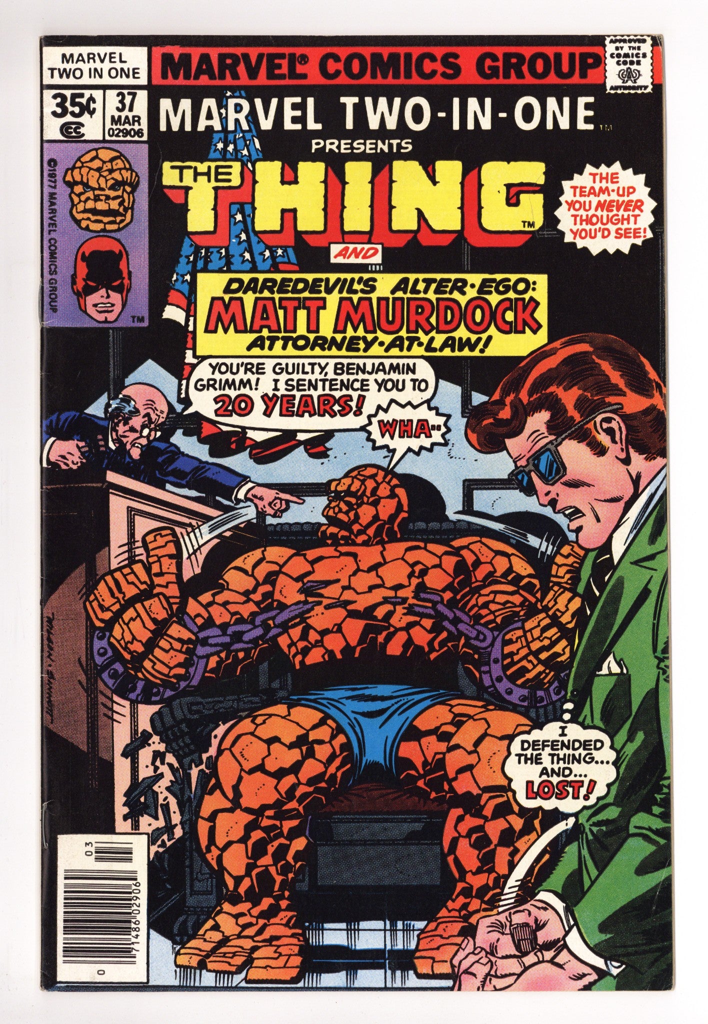 Marvel Two-in-One Vol 1 37 Mid Grade (1978) 