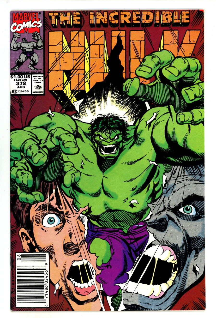 The Incredible Hulk Vol 1 372  Mid Grade   (1990)   Newsstand