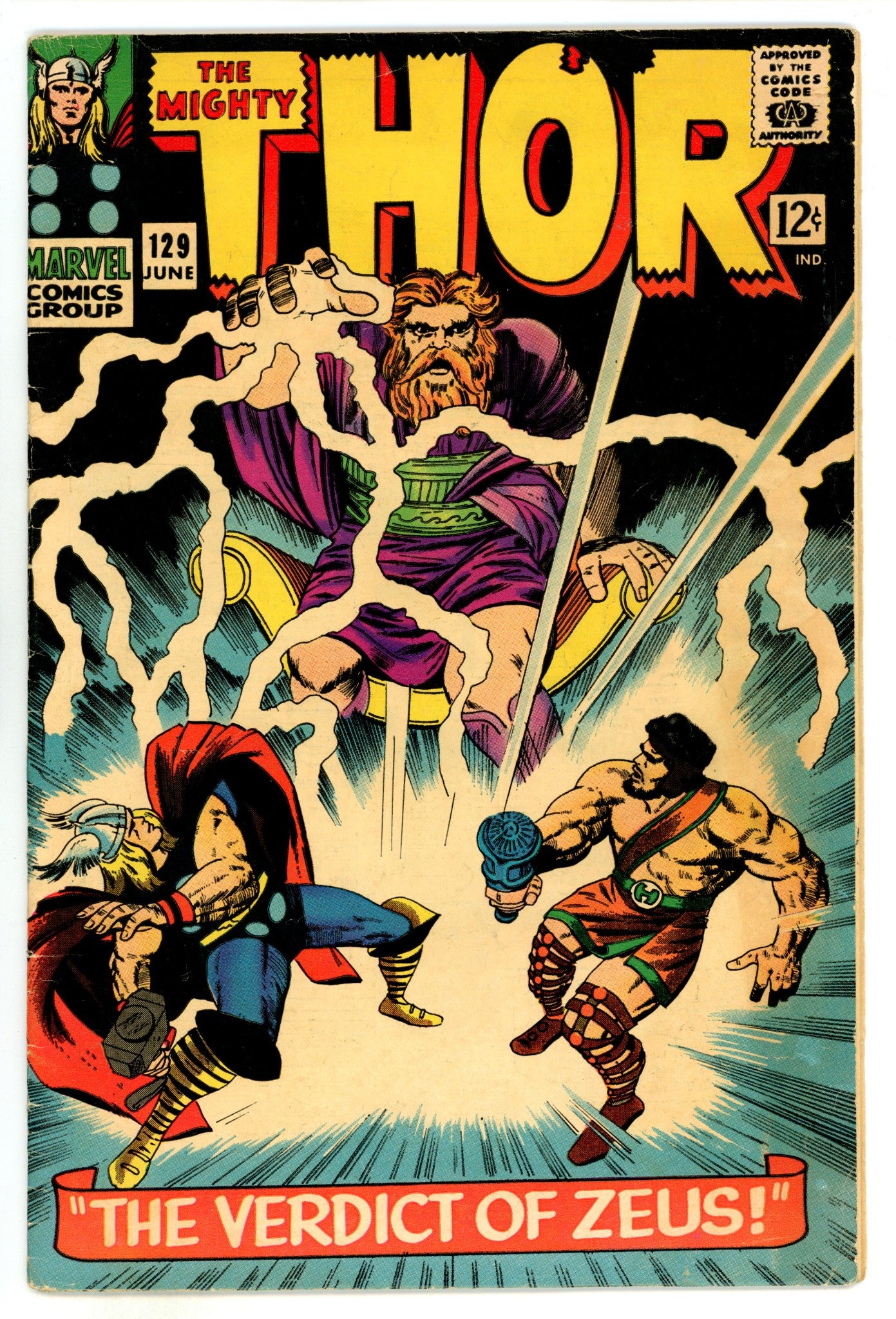 Thor Vol 1 129  VG/FN (5.0)  (1966)  