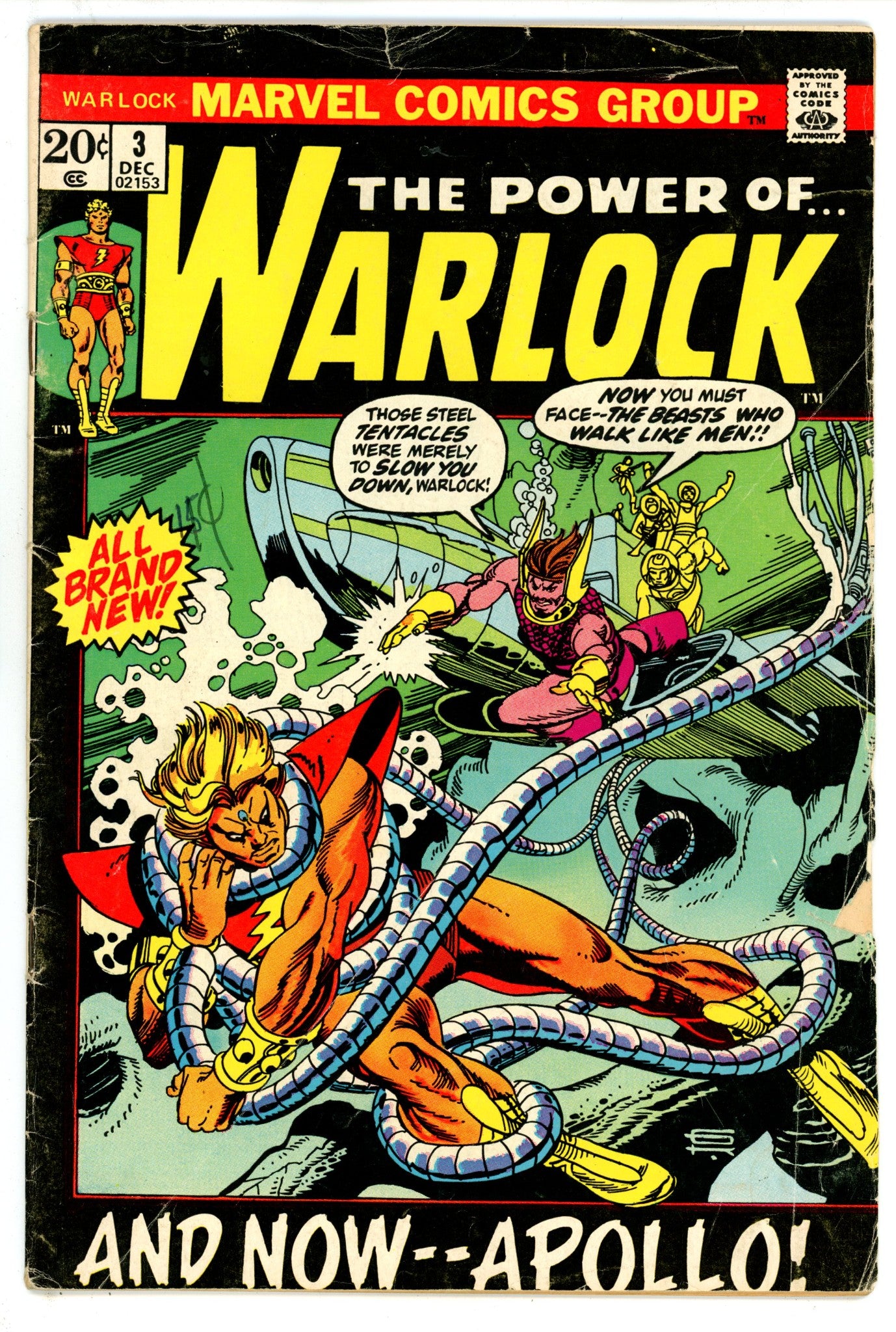 Warlock Vol 1 3 GD/VG (3.0) (1972) 