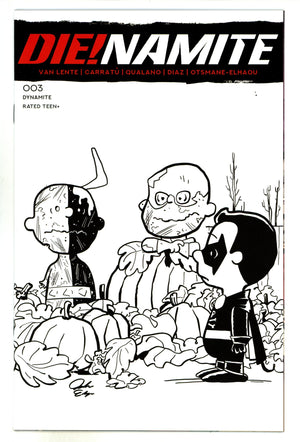 Die!namite 3 High Grade (2020) Edgar B&W Homage Incentive Variant