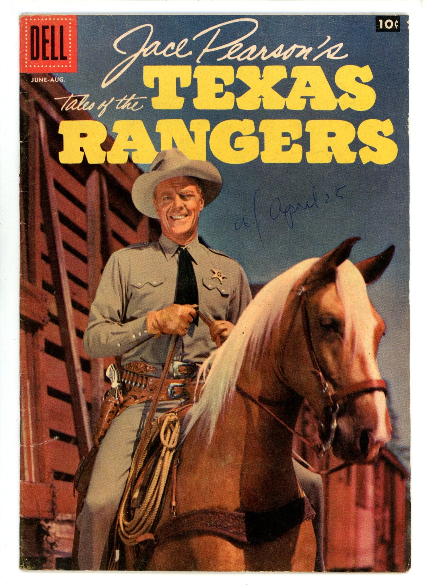 Jace Pearson's Tales of the Texas Rangers 16 VG+ (4.5) (1957) 
