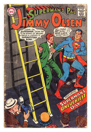 Superman's Pal, Jimmy Olsen 106 Very Low Grade Cover Detached Bottom Staple (1967)