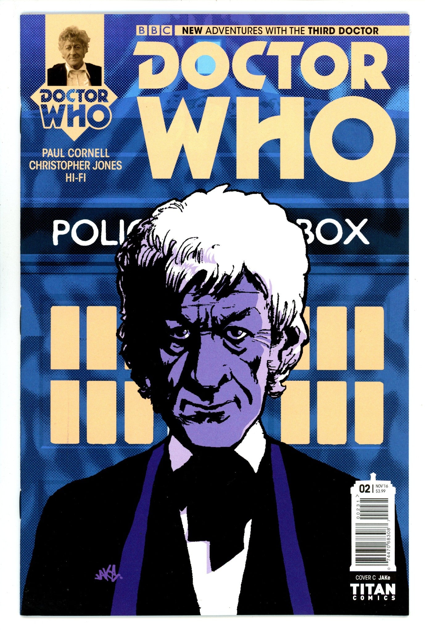 Doctor Who: The Third Doctor 2 High Grade (2016) JAKe Variant 