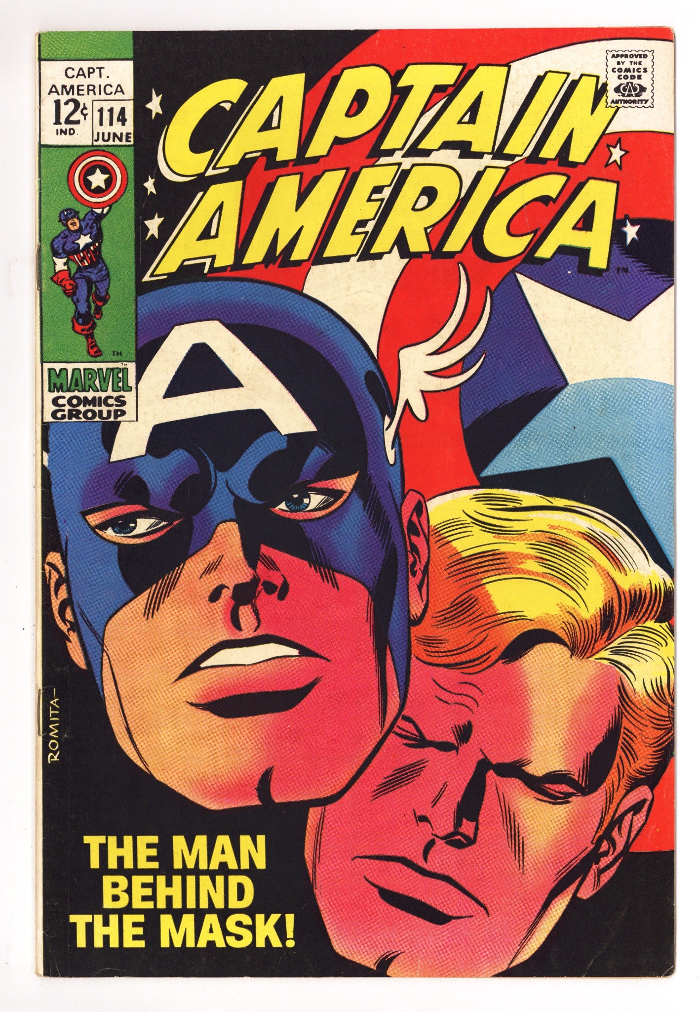 Captain America Vol 1 114 FN (6.0) (1969) 