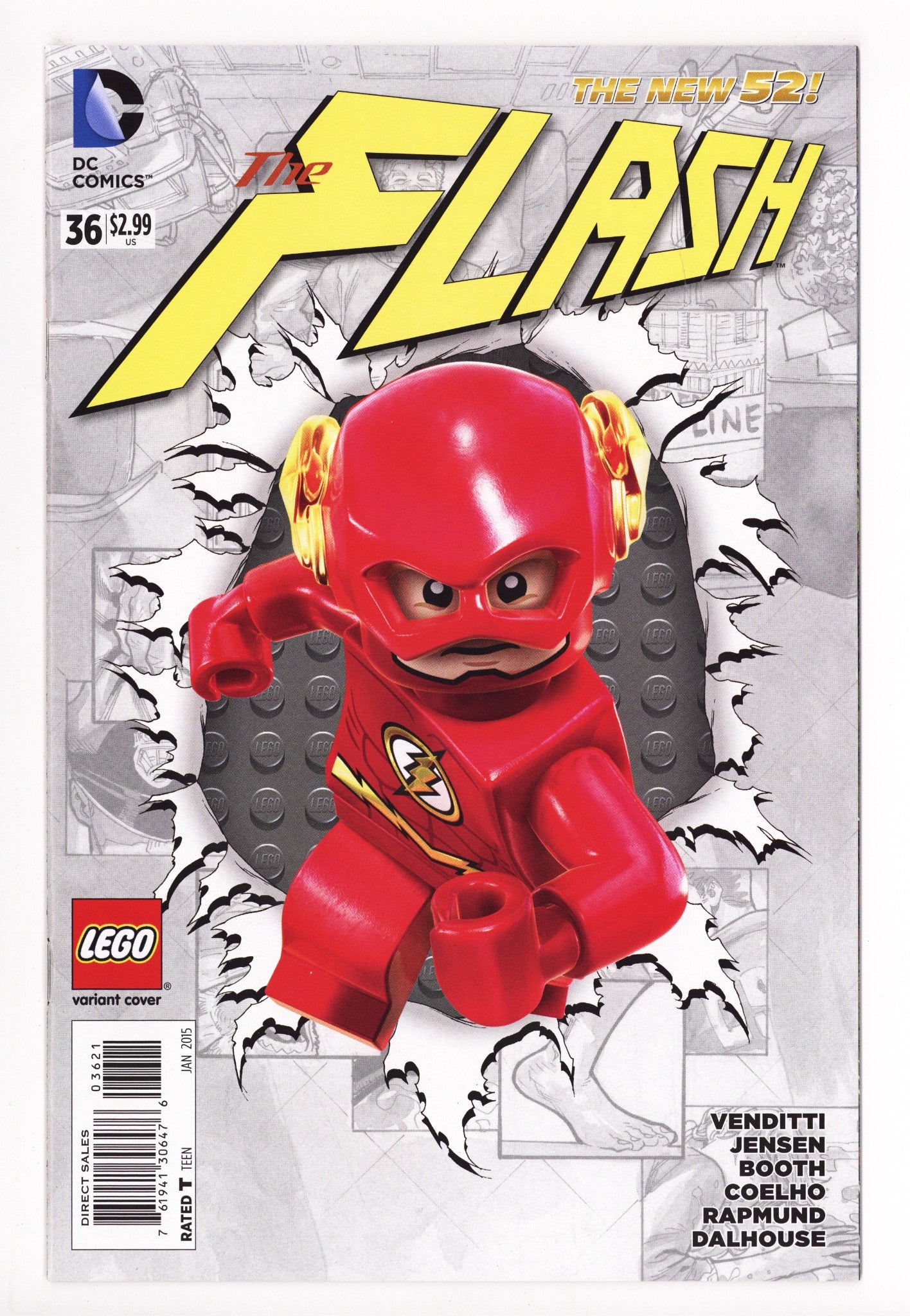 The Flash Vol 4 36 High Grade (2015) Lego Variant 