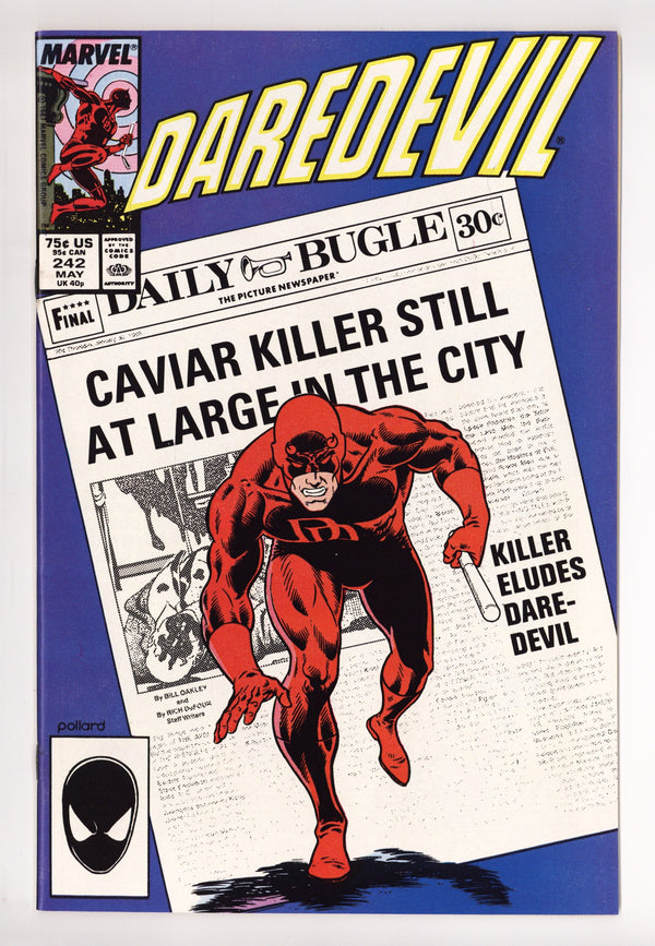 Daredevil Vol 1 242 High Grade (1987)