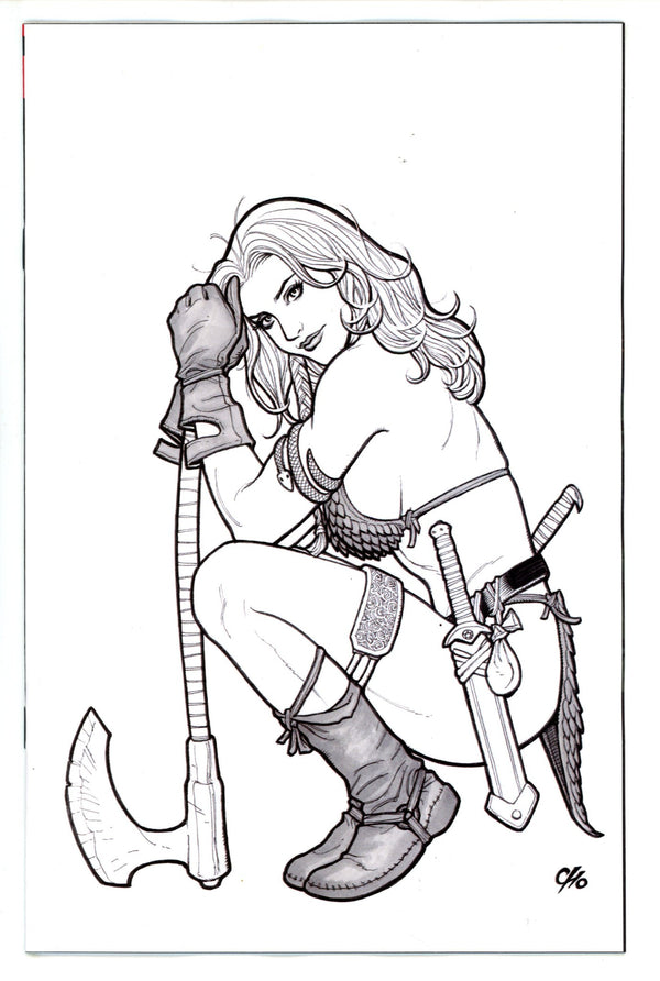 Savage Red Sonja 1 Cho Line Art Virgin Incentive Variant NM- (2023)