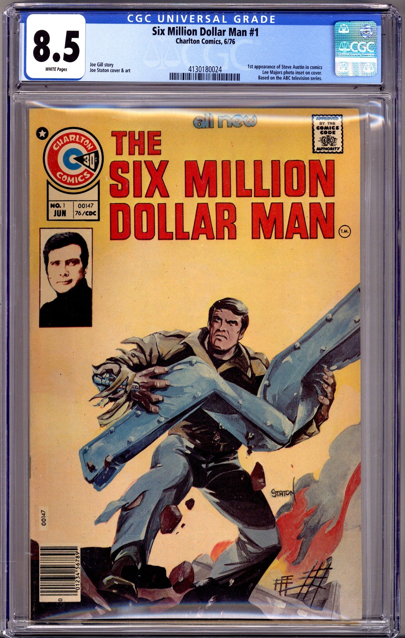 The Six Million Dollar Man 1 CGC 8.5 (VF+) (1976) 