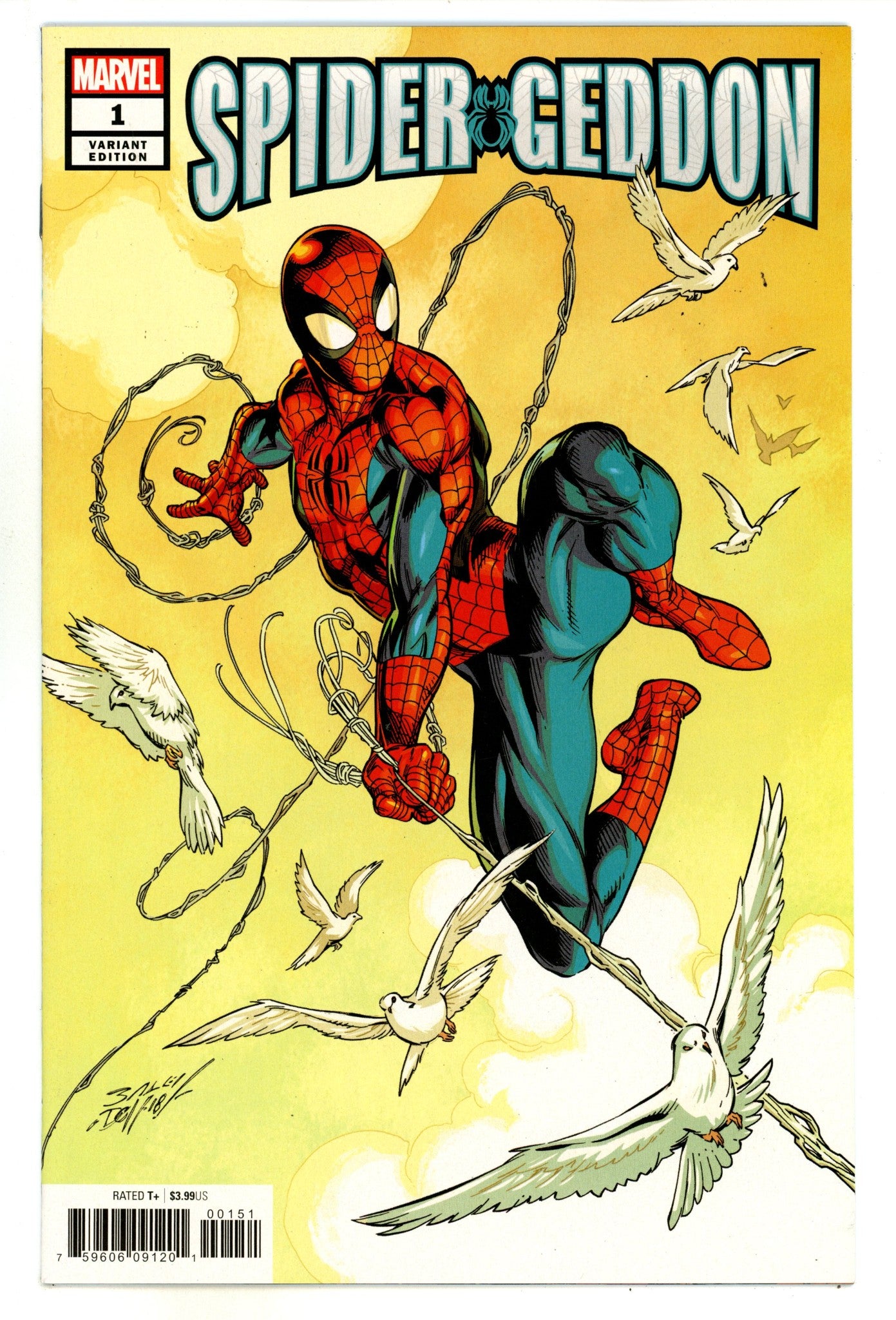 Spider-Geddon 1 High Grade (2018) Bagley Variant 