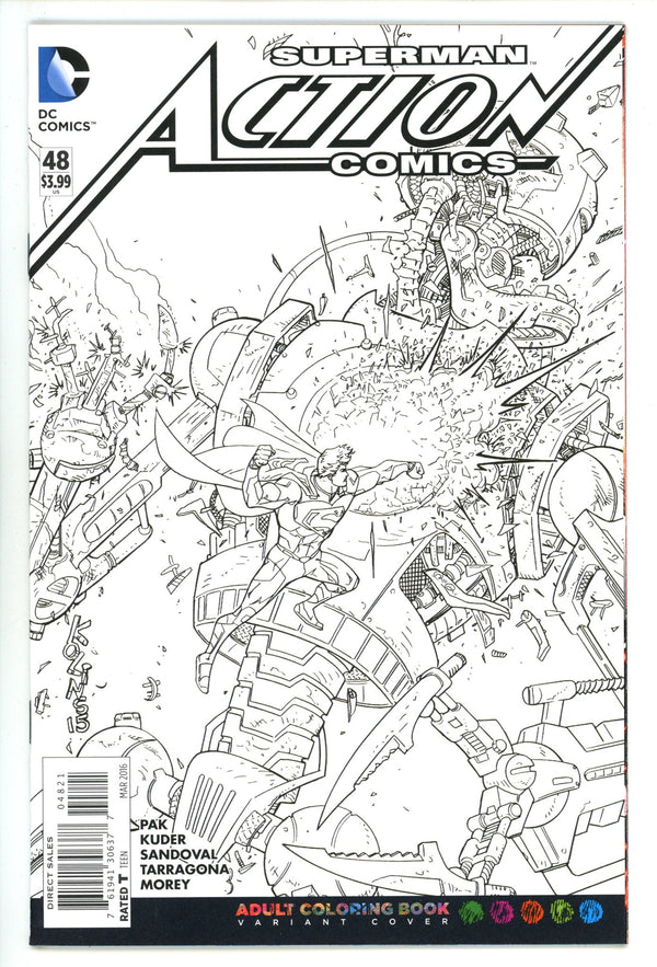 Action Comics Vol 2 48 High Grade (2016) Colouring Book Variant