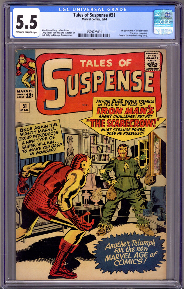 Tales of Suspense Vol 1 51 CGC 5.5 (FN-) (1964)