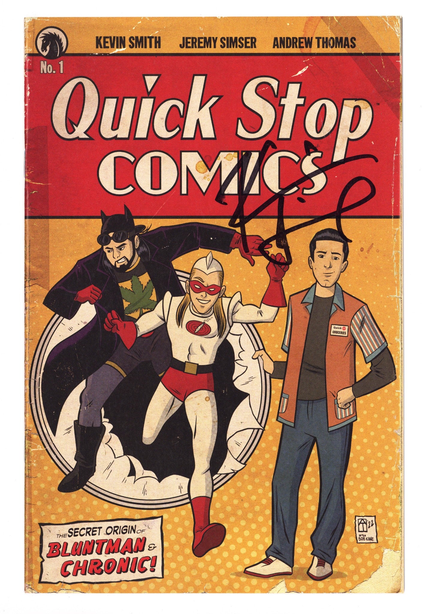 Quick Stops 1 High Grade (2022) Thomas Variant Signed x1 Cover Kevin Smith 
