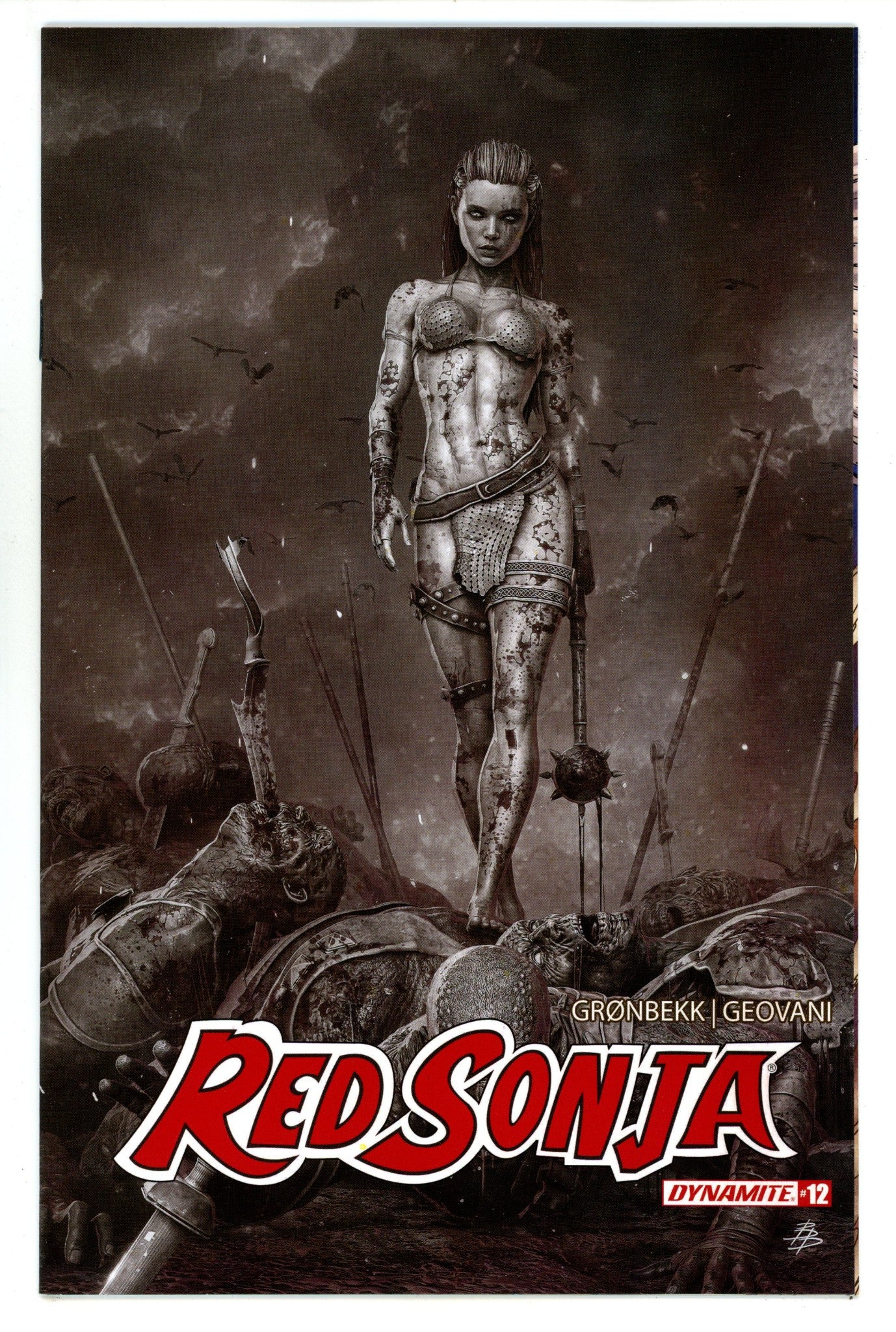Red Sonja Vol 7 12 Barends B&W Incentive Variant (2024)