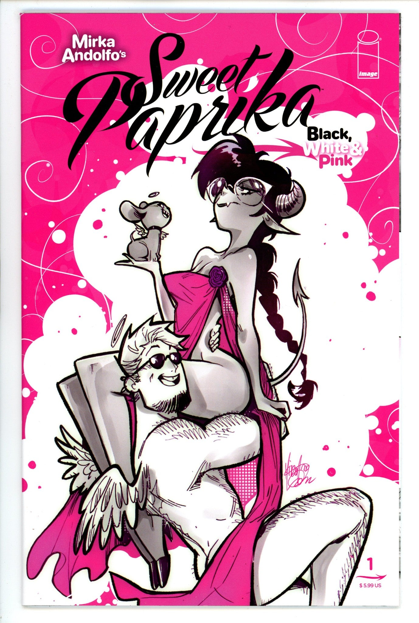 Mirka Andolfo's Sweet Paprika: Black, White & Pink 1 High Grade (2023) 