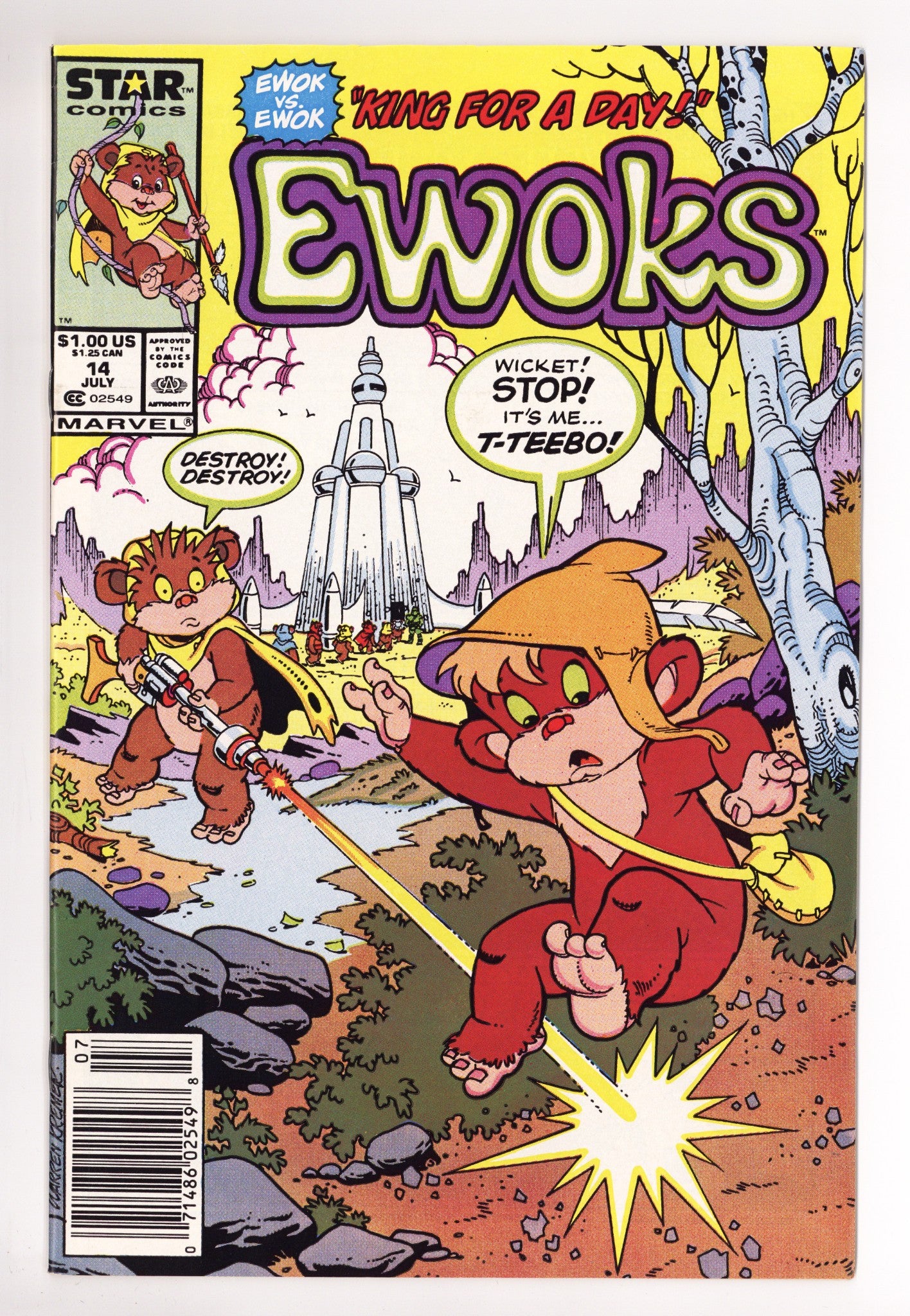 The Ewoks 14 VF (8.0) (1987) Newsstand 