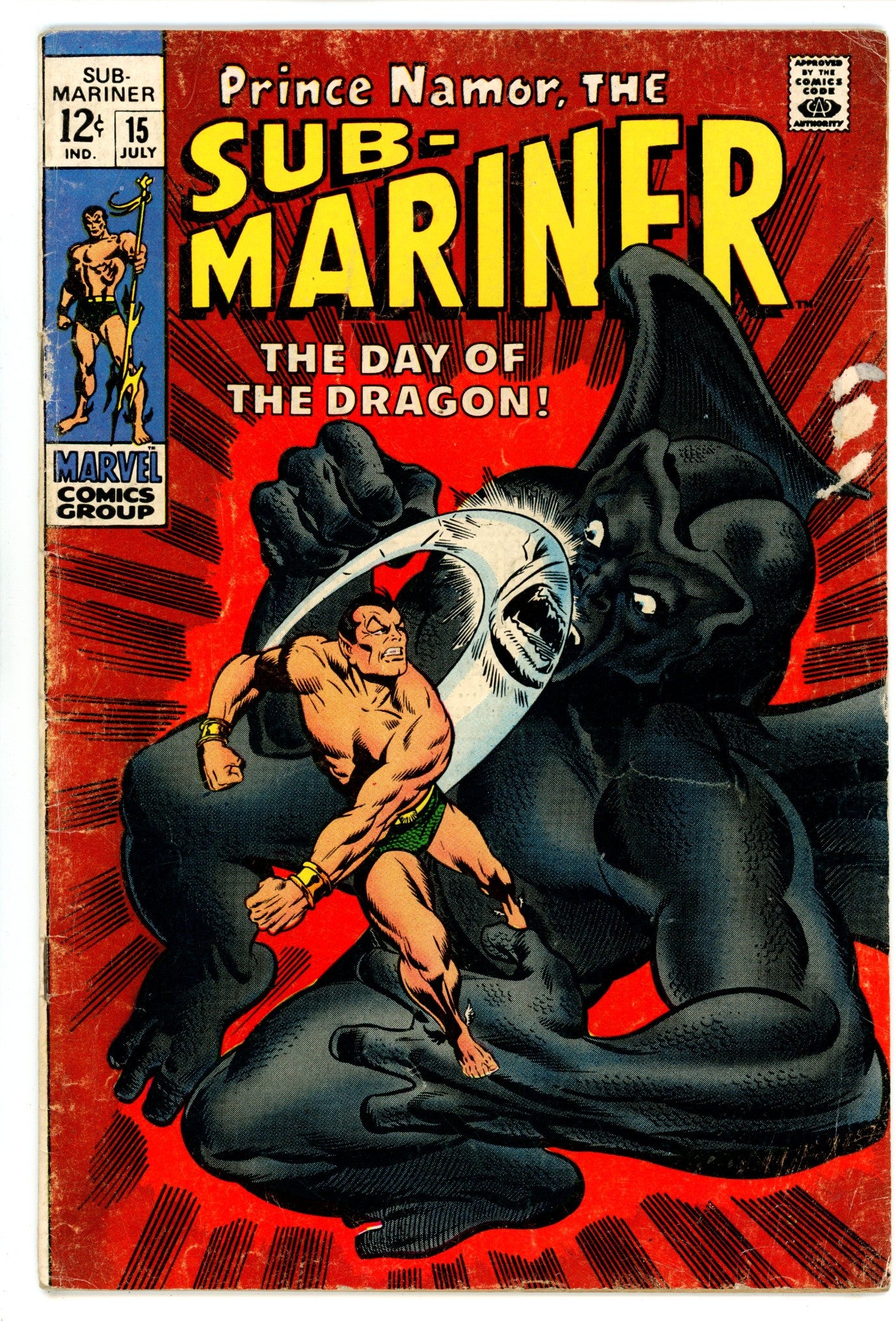 Sub-Mariner Vol 1 15 VG- (3.5) (1969) 