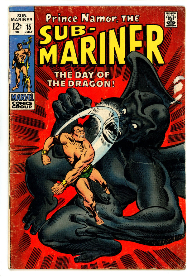 Sub-Mariner Vol 1 15 VG- (3.5) (1969)