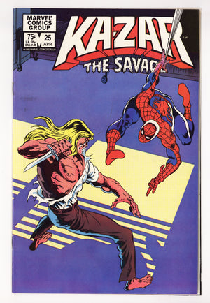 Ka-Zar the Savage Vol 3 25 Mid Grade (1982)