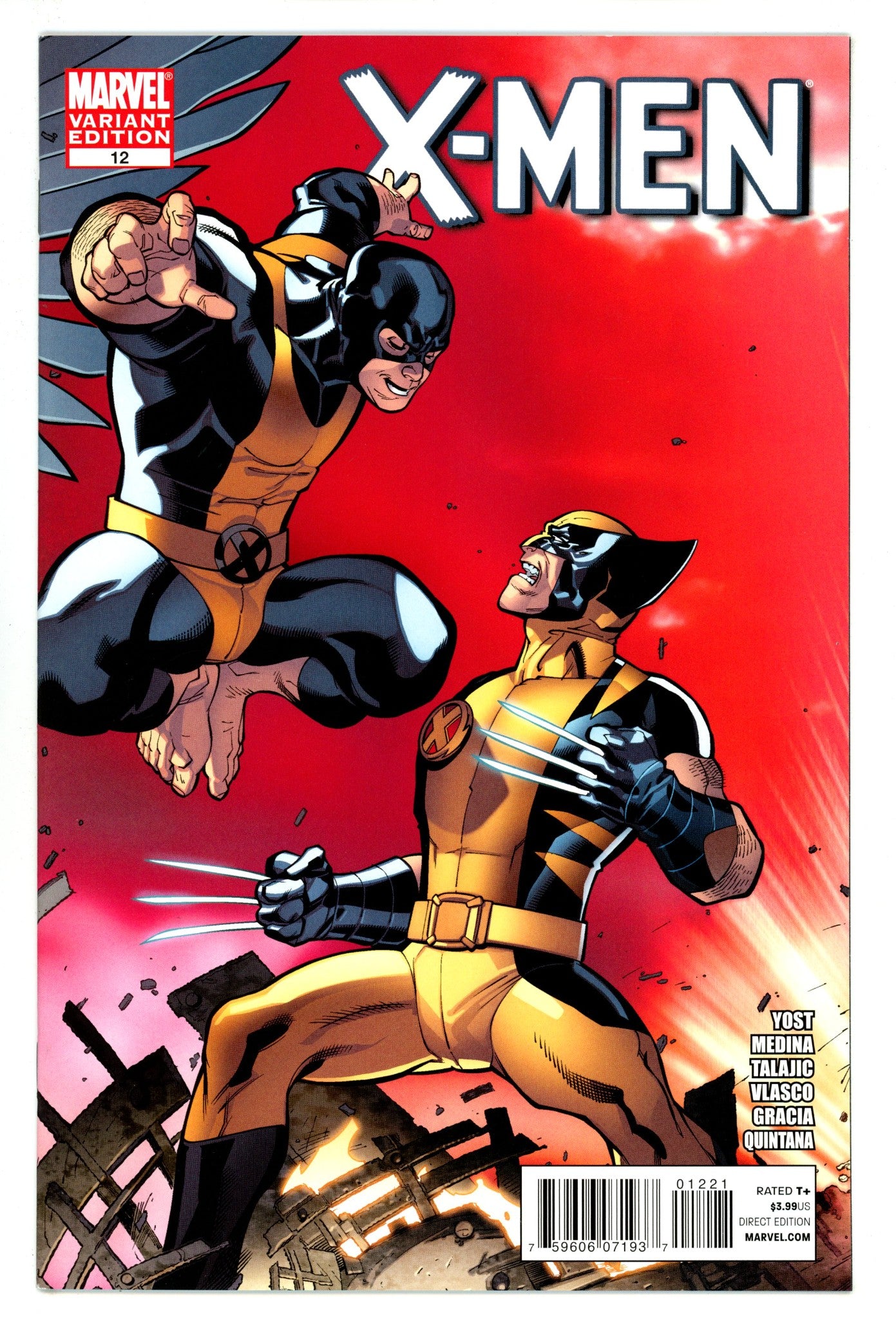 X-Men Vol 2 12 NM- (9.2) (2011) Medina Incentive Variant 