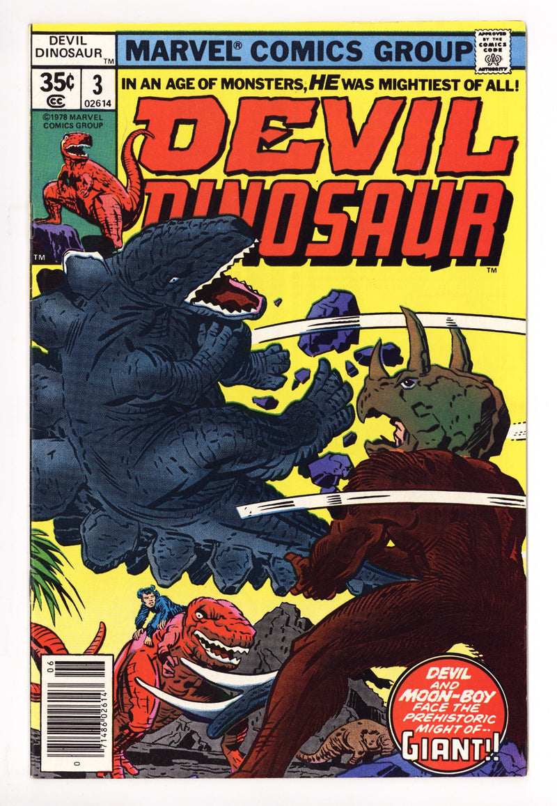Devil Dinosaur 3 Mid Grade (1978) 