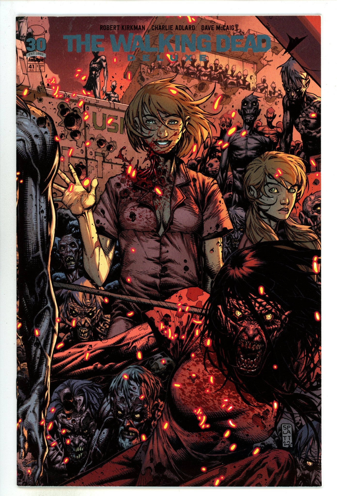 The Walking Dead Deluxe 41 Mid Grade (2022) Platt Variant 