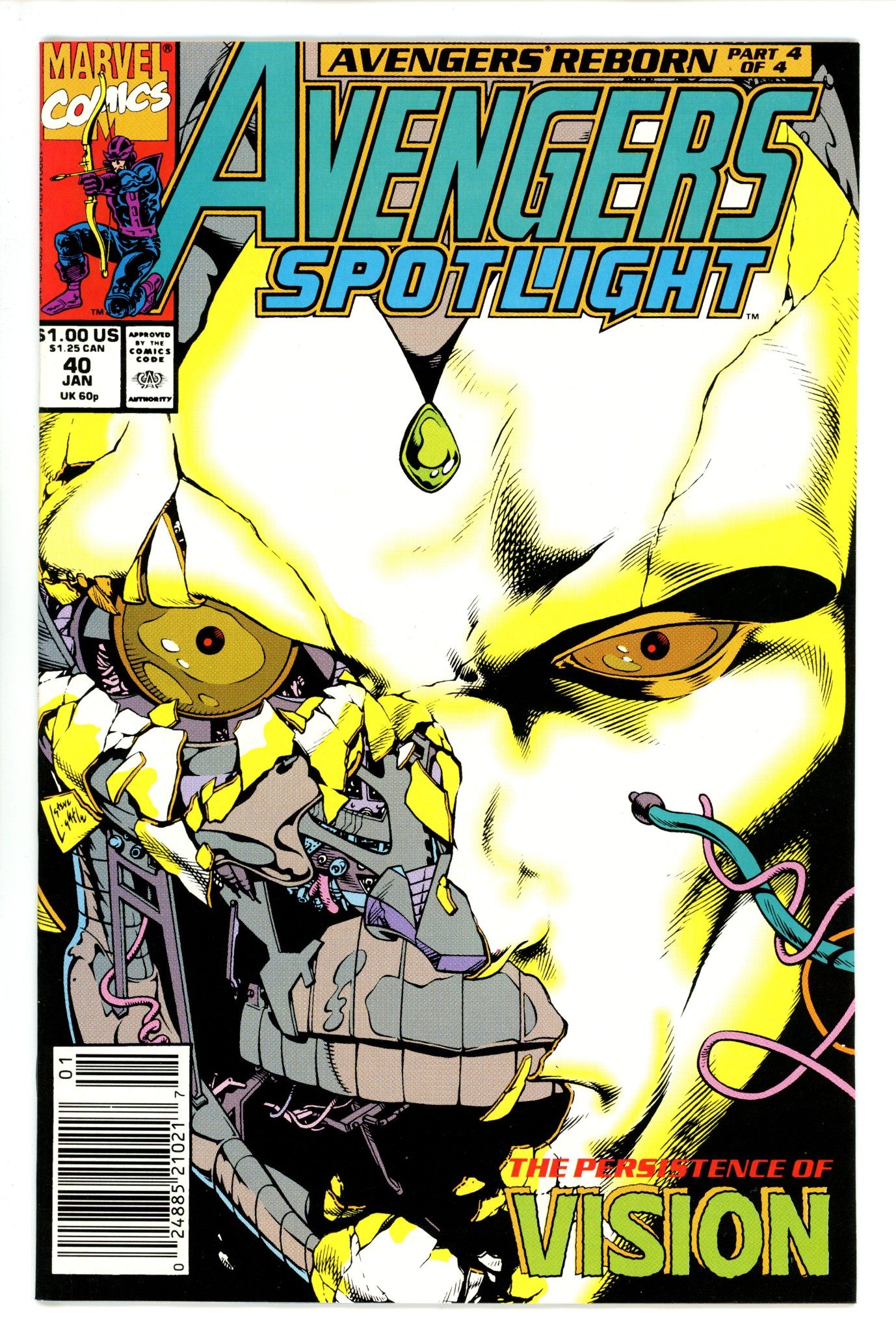 Avengers Spotlight 40 Newsstand NM- (1991)