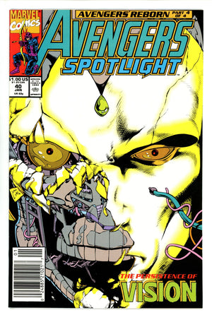 Avengers Spotlight 40 Newsstand NM- (1991)