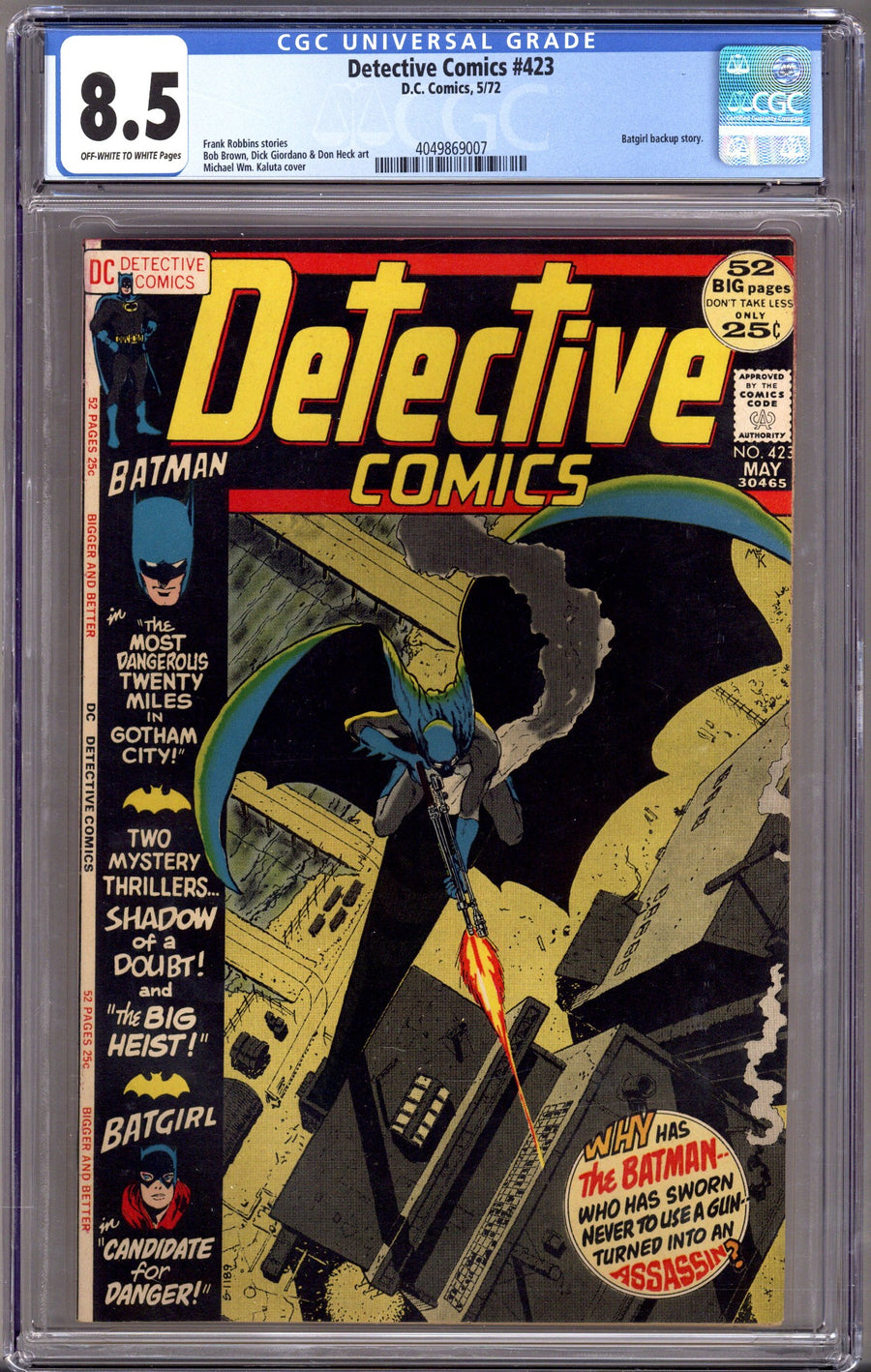 Detective Comics Vol 1 423 CGC 8.5 (VF+) (1972) 