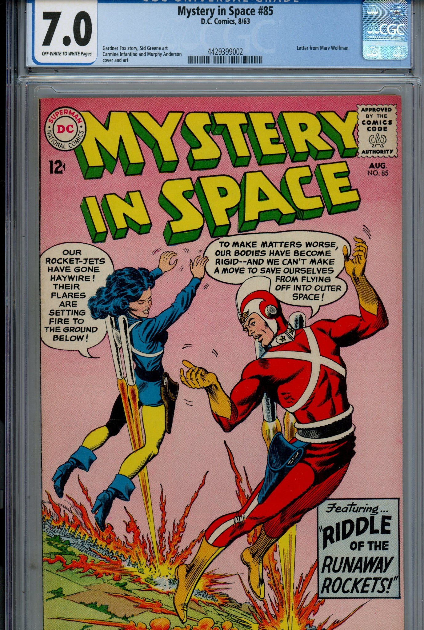 Mystery in Space Vol 1 85 CGC 7.0 (FN/VF) (1963) 
