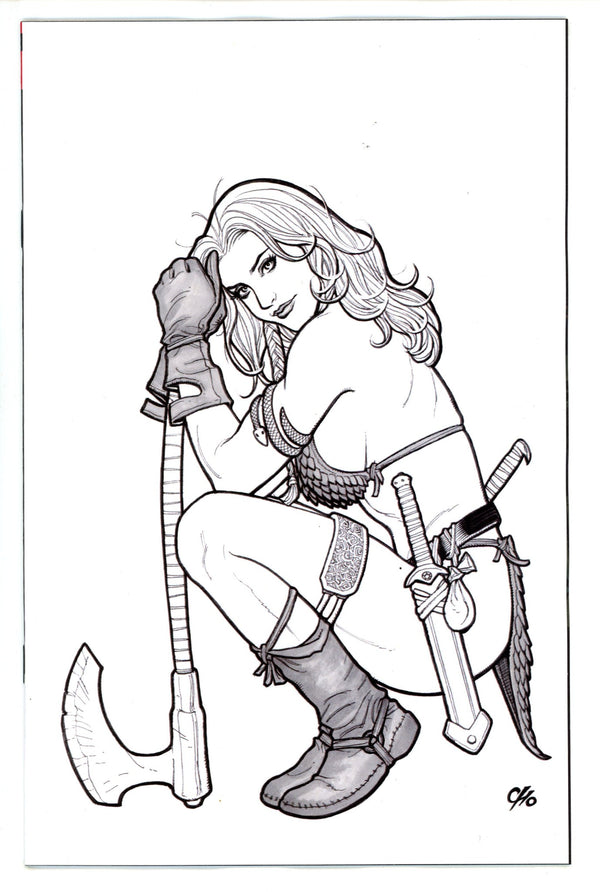 Savage Red Sonja 1 Cho Line Art Virgin Incentive Variant NM (2023)