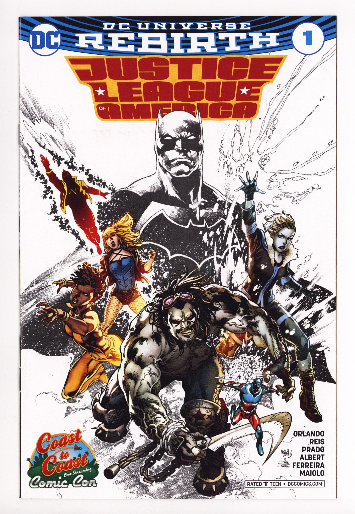 Justice League of America Vol 5 1 High Grade (2017) Con Variant 