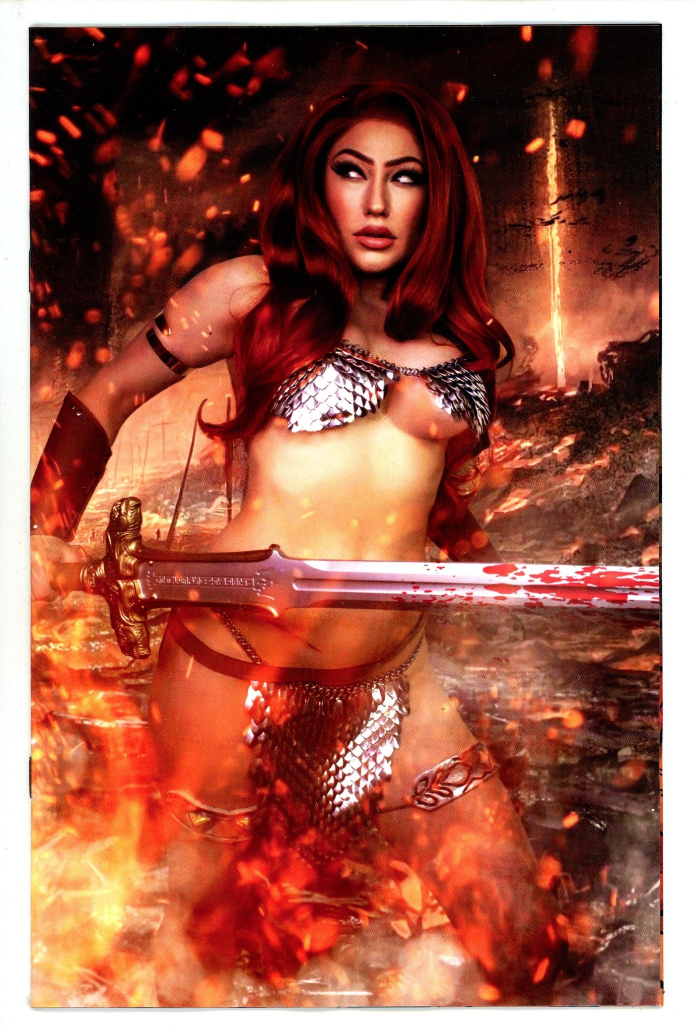 Savage Red Sonja 3 Cosplay Virgin Incentive Variant NM (2024)