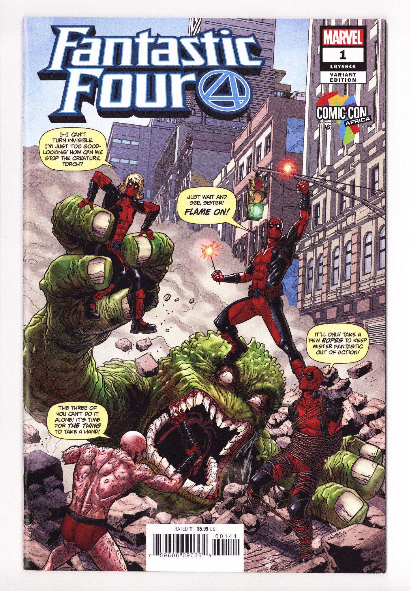 Fantastic Four Vol 6 1 VF/NM (9.0) (2018) Sliney Exclusive Variant 