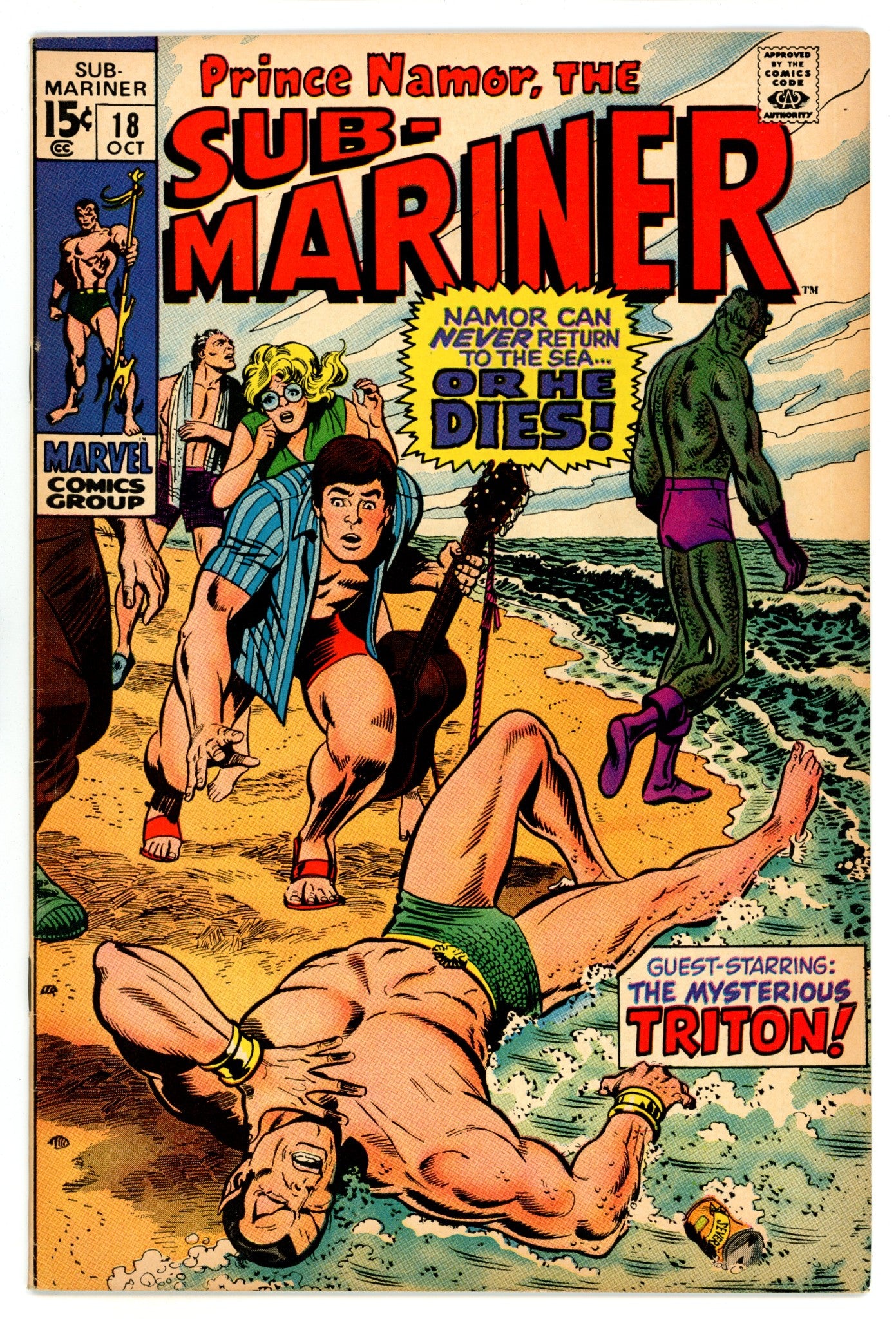 Sub-Mariner Vol 1 18 FN (6.0) (1969) 