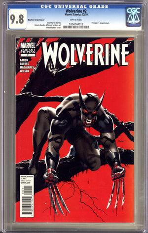 Wolverine Vol 4 2 CGC 9.8 (NM/M) (2010) Mayhew Incentive Variant
