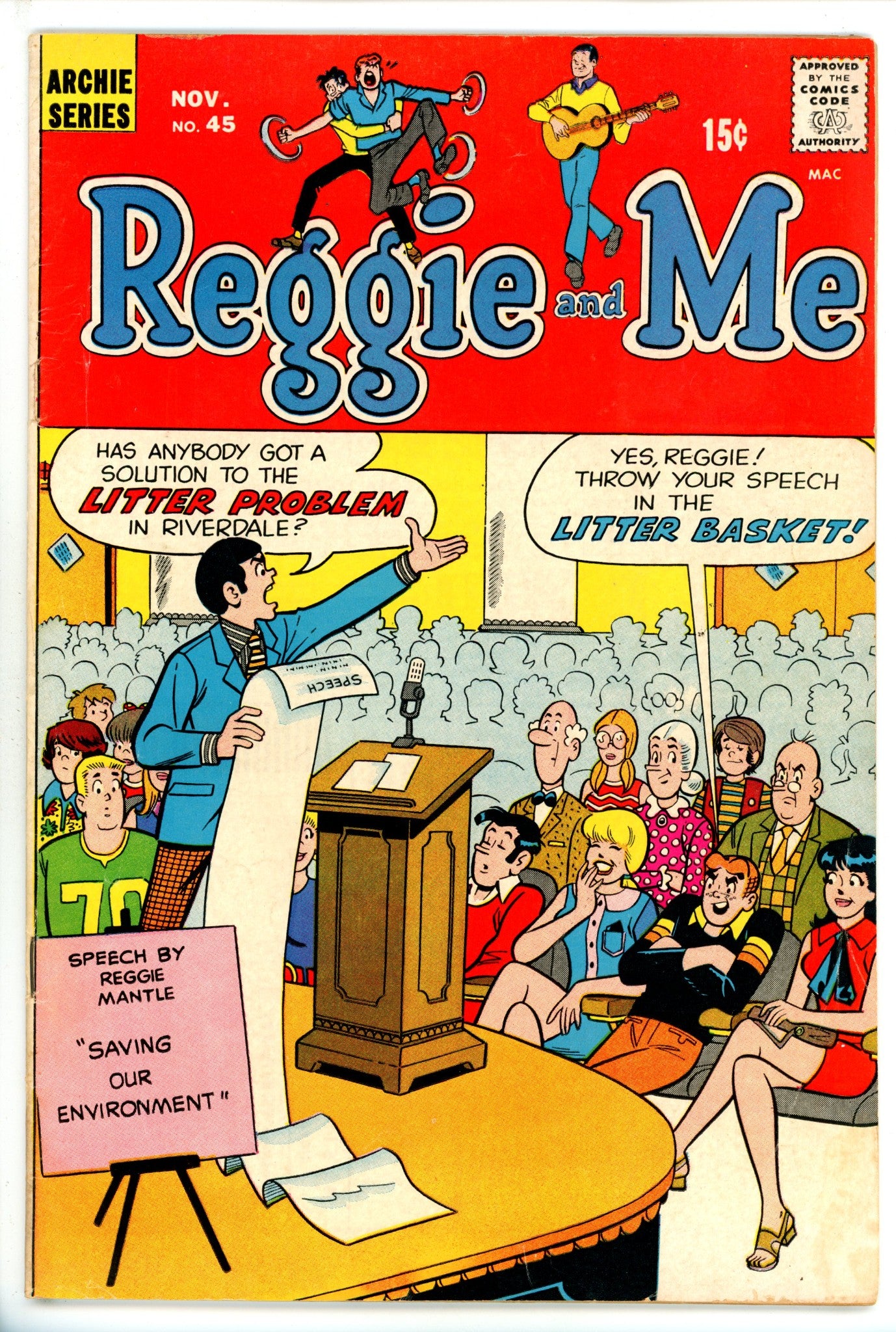 Reggie and Me 45 VG/FN (1970)