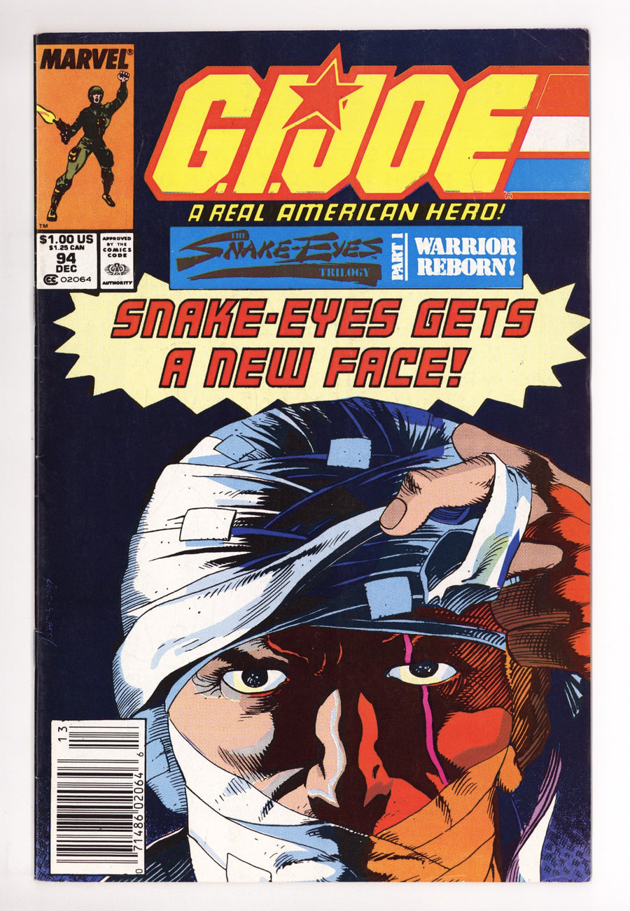 G.I. Joe, A Real American Hero 94 Low Grade (1989) Newsstand 