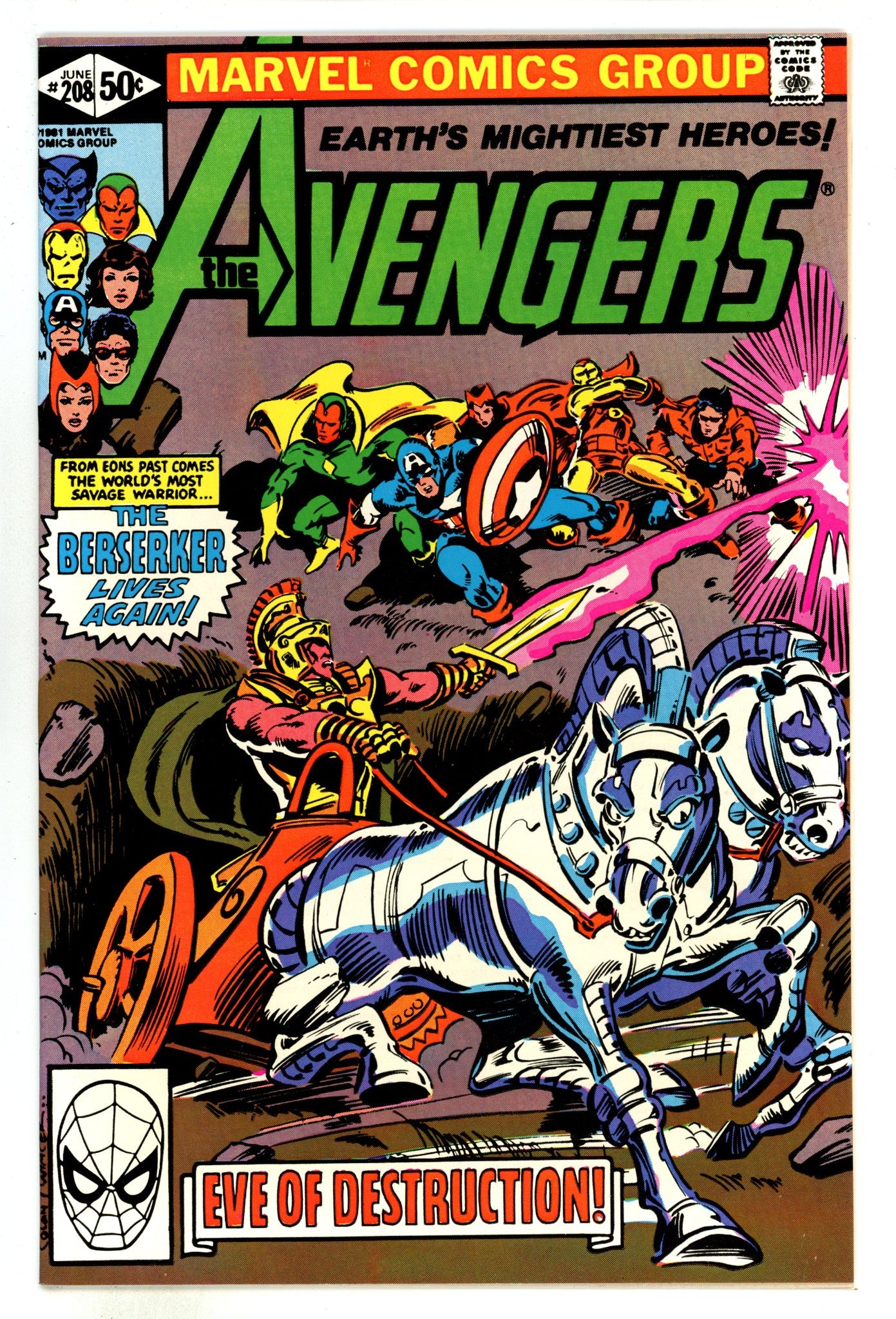 The Avengers Vol 1 208  High Grade   (1981)        