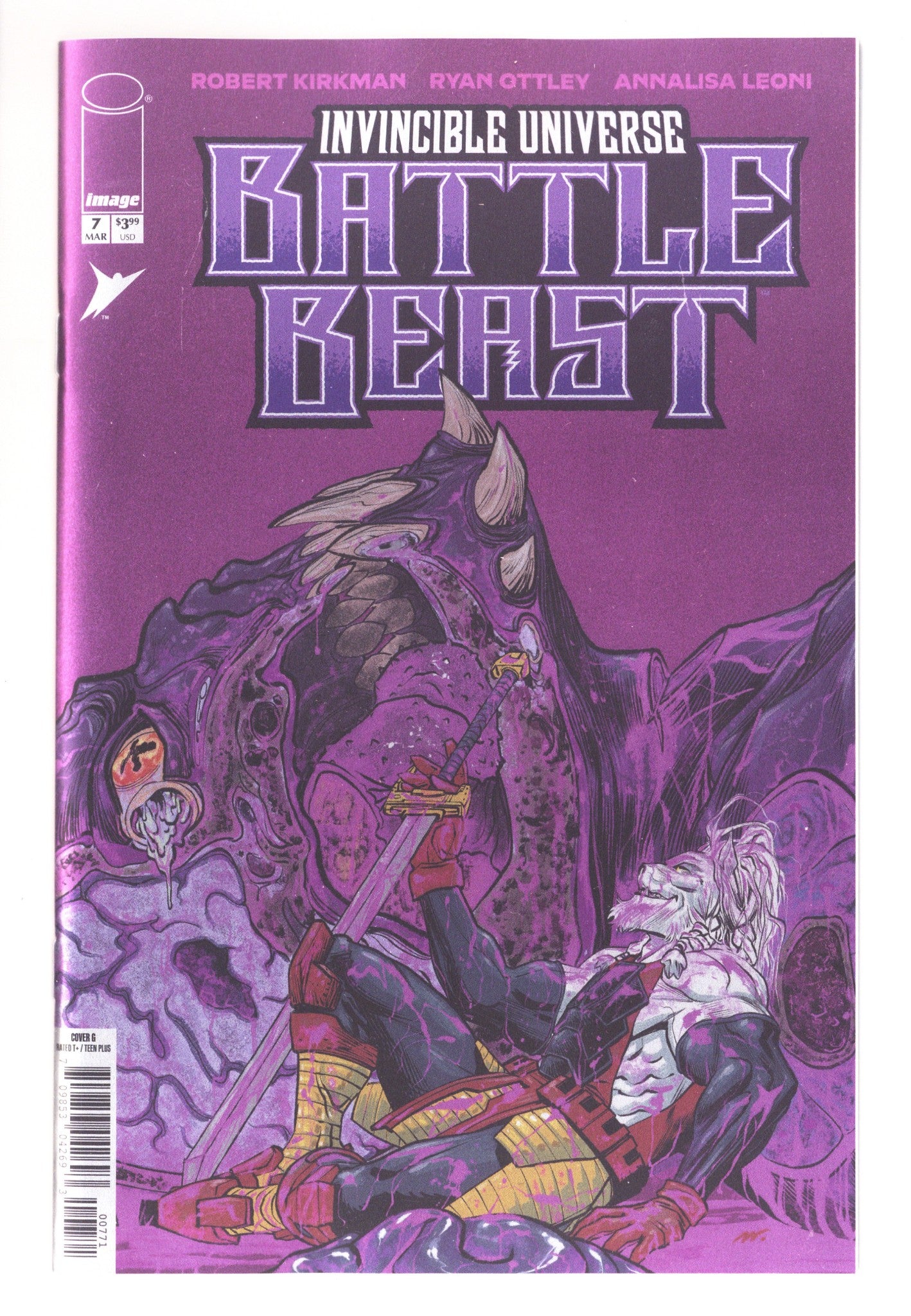 Invincible Universe Battle Beast 7 Roberts Foil Incentive NM (2026)