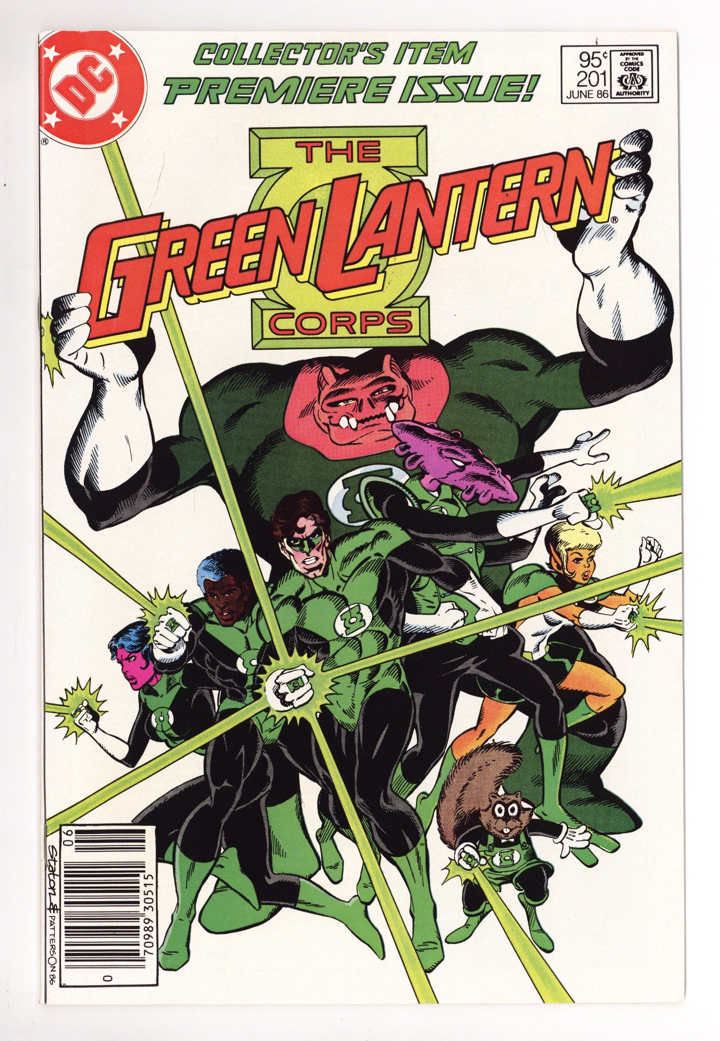 Green Lantern Vol 2 201 VF/NM (9.0) (1986) Canadian Price Variant 