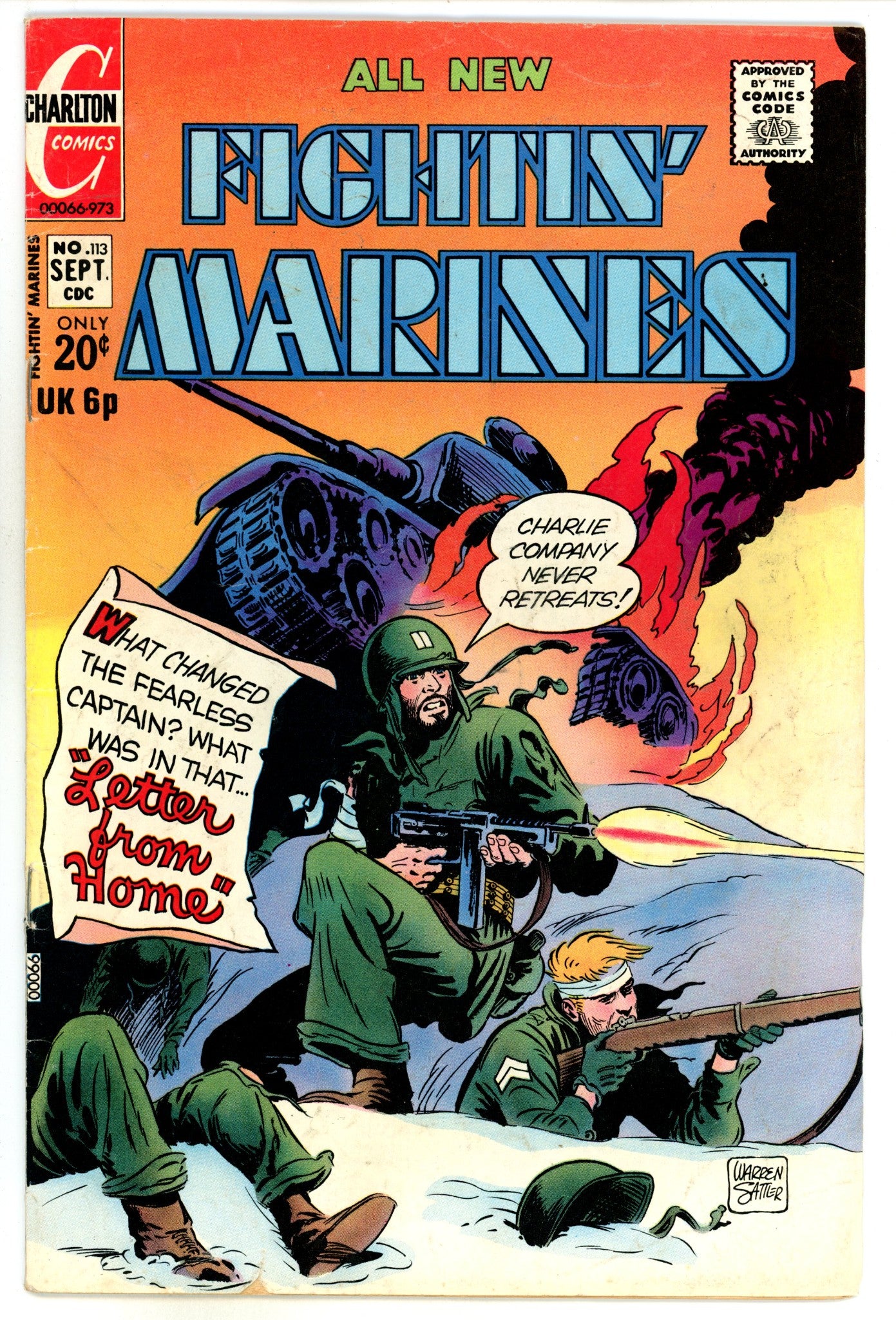 Fightin' Marines 113 VG+ (4.5) (1973) 